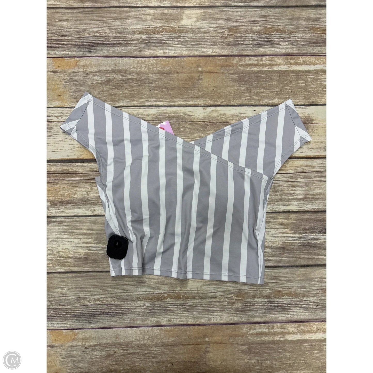 Swimsuit Top By Cme In Striped Pattern, Size: M