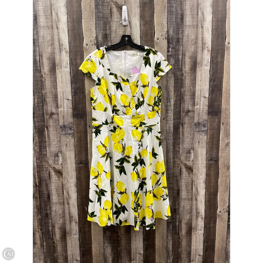 Dress Casual Midi By Cme In Yellow, Size: 2x