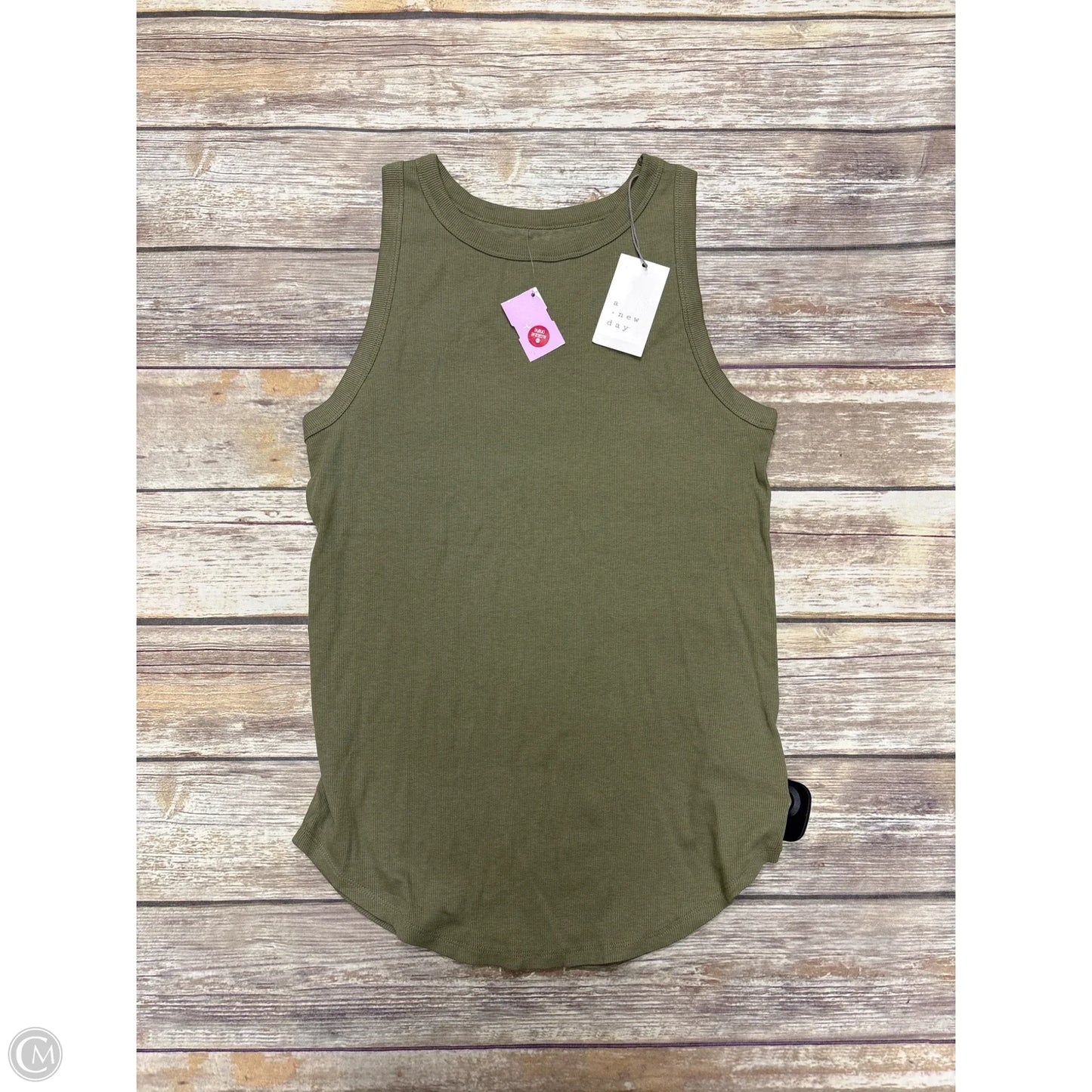 Top Sleeveless Basic By A New Day In Green, Size: Xxl