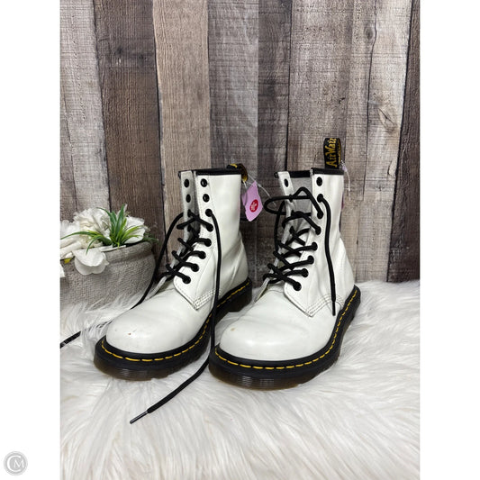 Boots Combat By Dr Martens In White, Size: 7