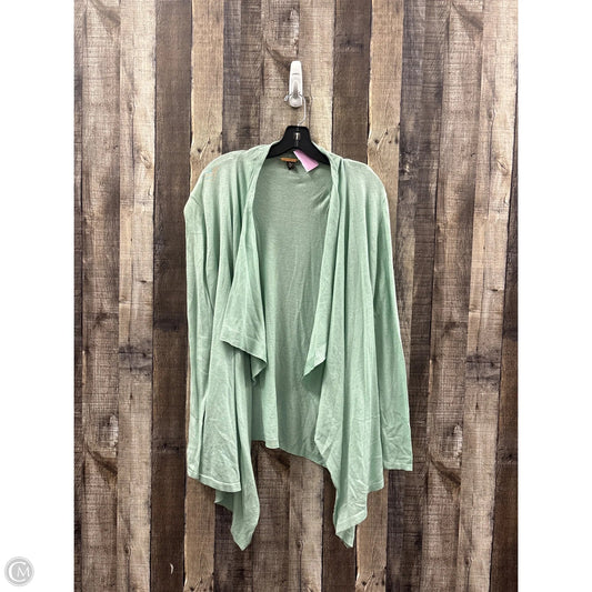Cardigan By Dana Buchman In Green, Size: Xl