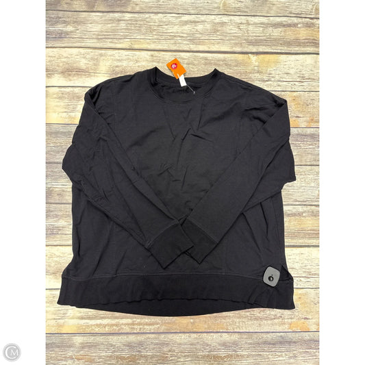 Sweatshirt Crewneck By Zella In Black, Size: L