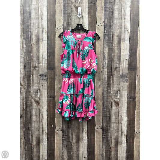 Dress Casual Short By Adrienne In Pink, Size: S