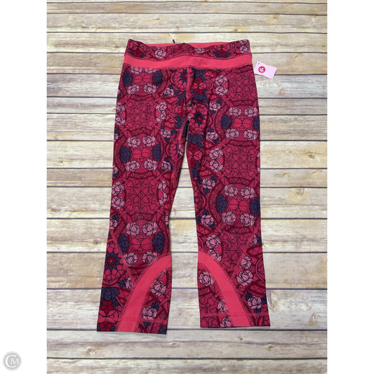 Athletic Capris By Lululemon In Red, Size: 6