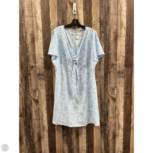 Dress Casual Short By Glamorous In Blue, Size: Xl