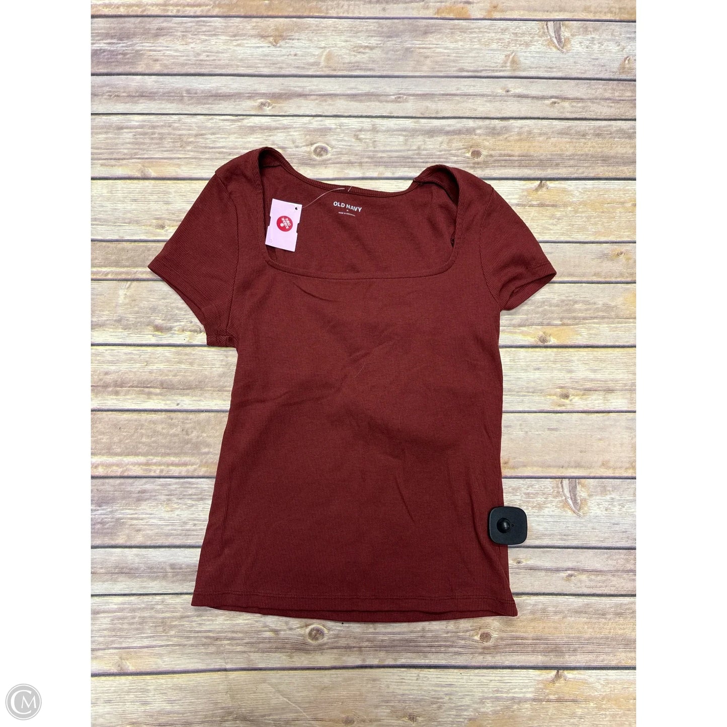Top Short Sleeve Basic By Old Navy In Red, Size: M