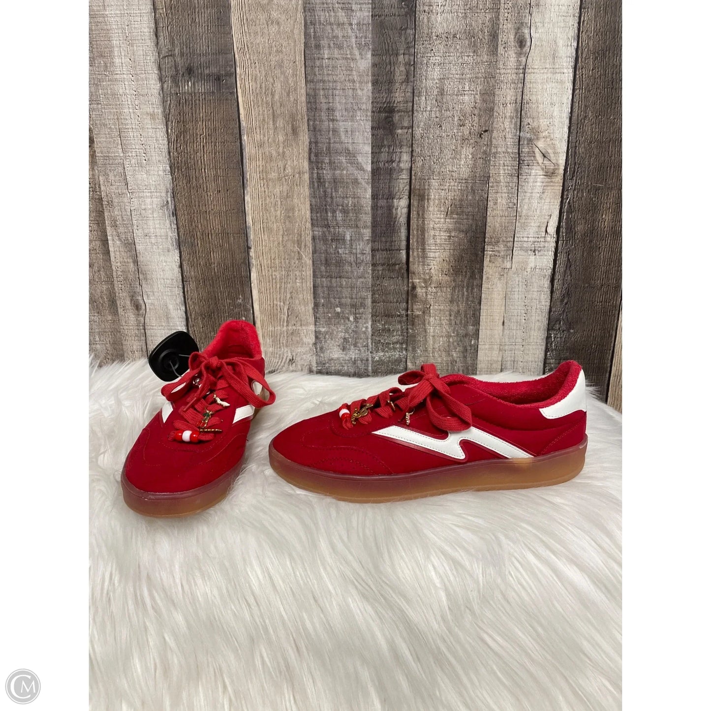 Shoes Sneakers By Madden Girl In Red, Size: 7.5