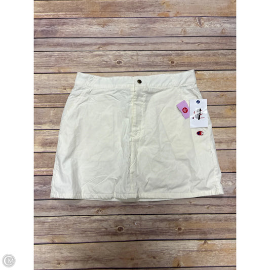 Athletic Skort By Champion In Cream, Size: M