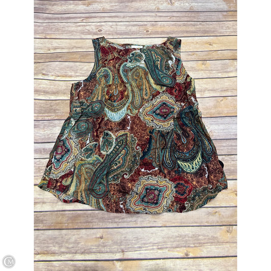 Top Sleeveless By J. Jill In Multi-colored, Size: S