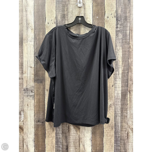 Athletic Top Short Sleeve By Xersion In Black, Size: 2x
