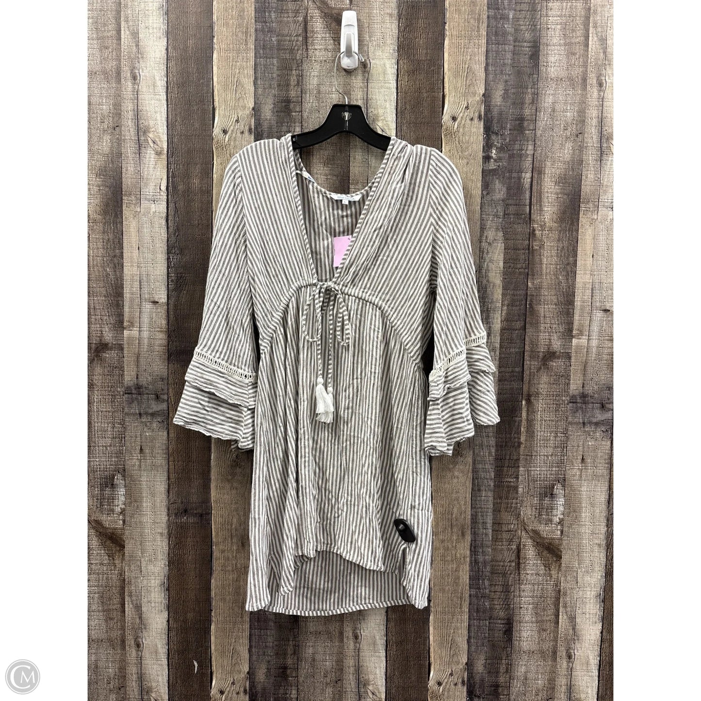 Dress Casual Short By Blue Island In Striped Pattern, Size: L