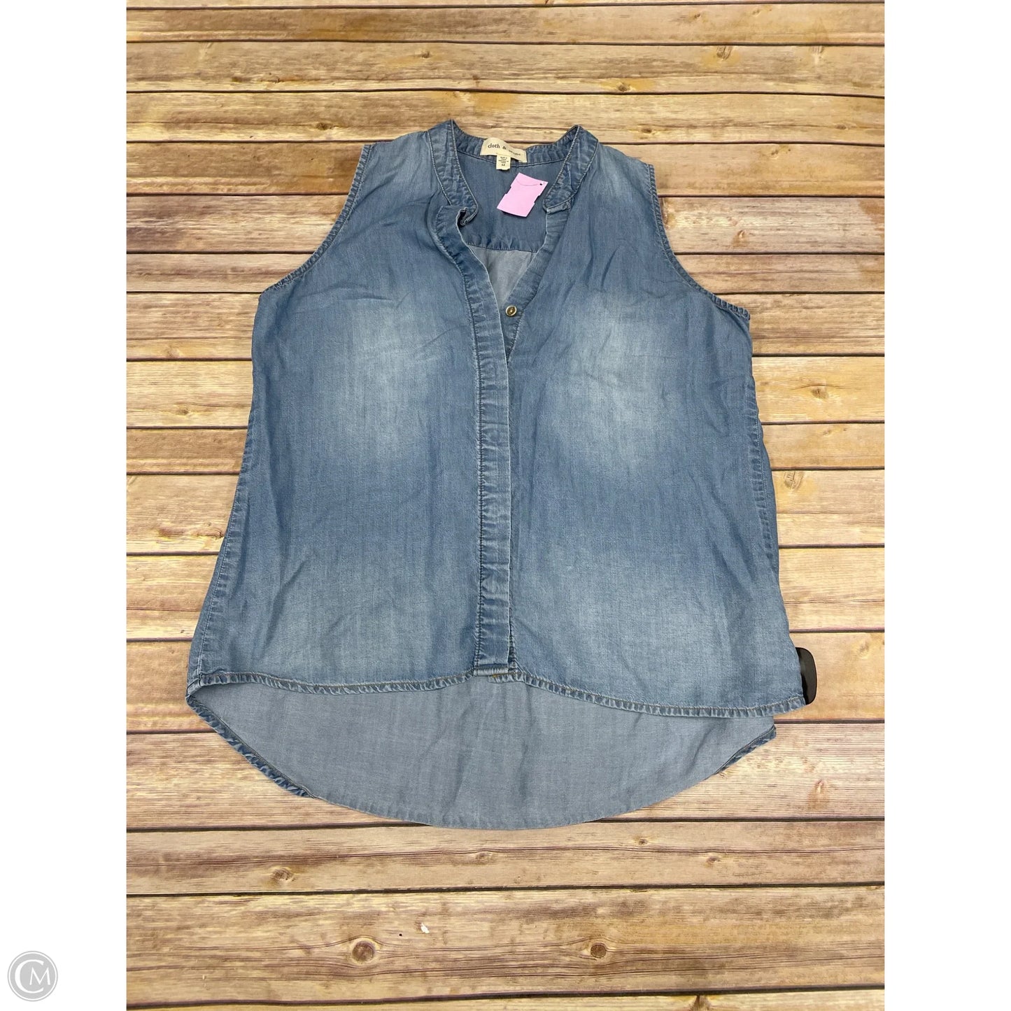 Tank Top By Cloth & Stone In Blue, Size: M
