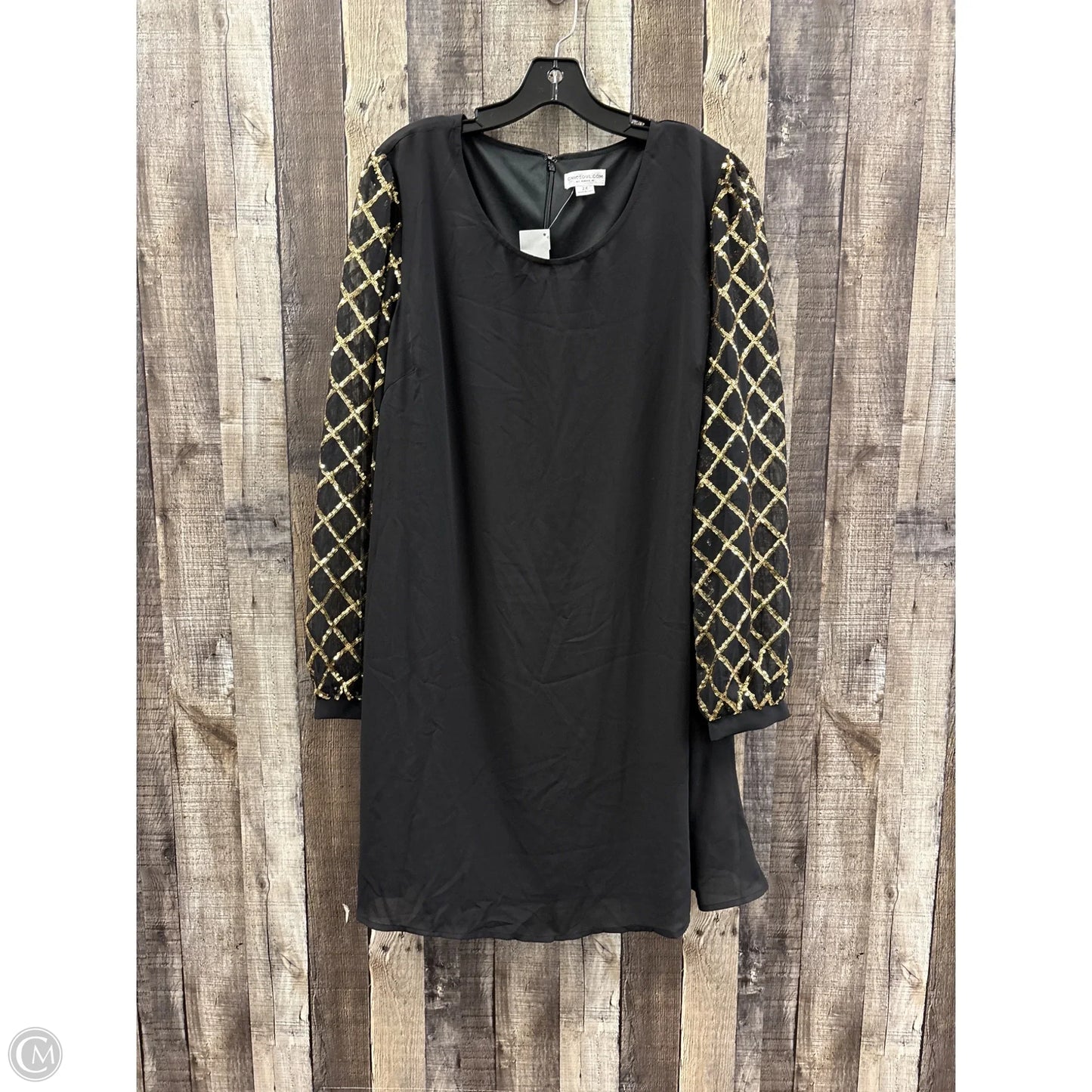 Dress Casual Short By Chicsoul In Black, Size: 2x