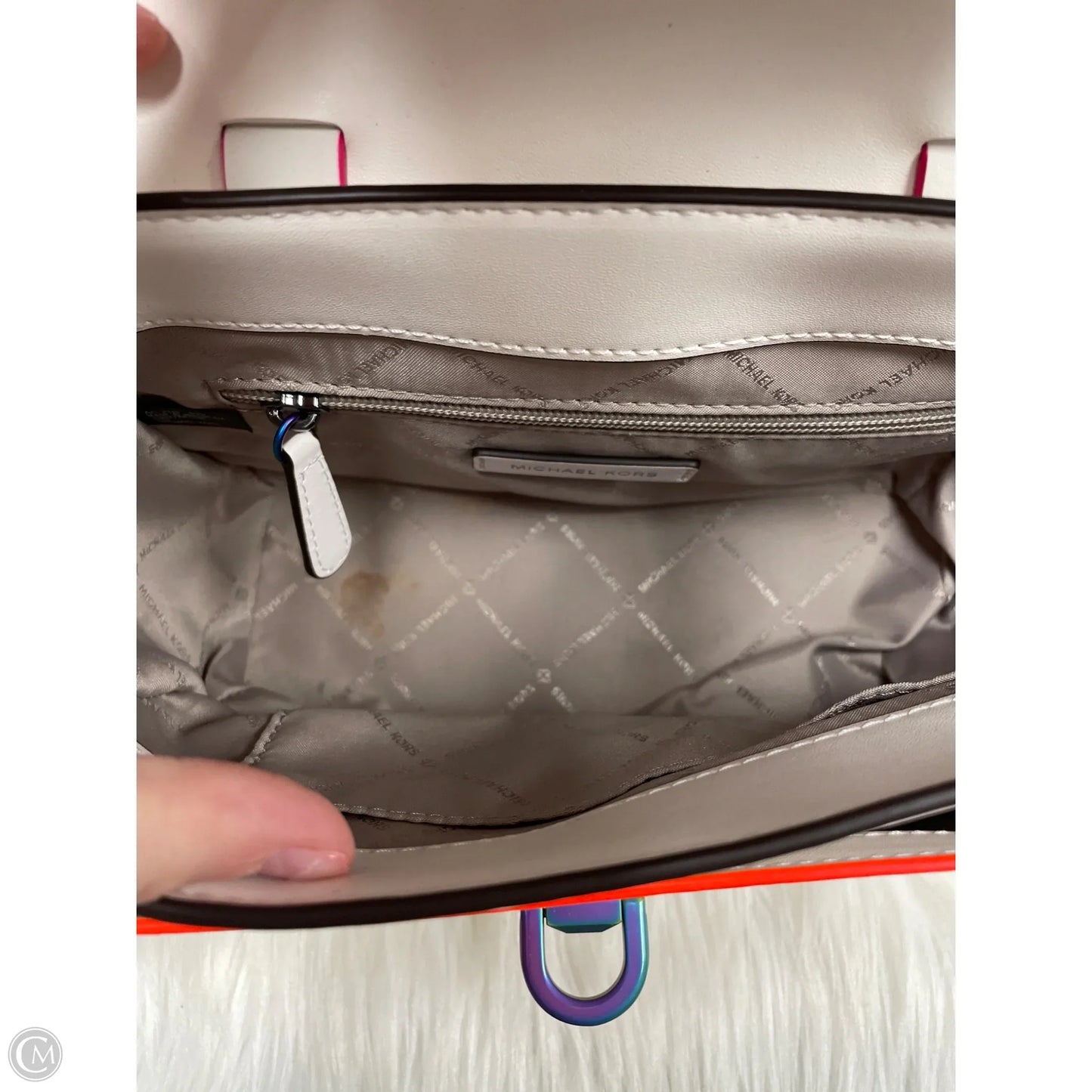 Crossbody Designer By Michael Kors, Size: Medium