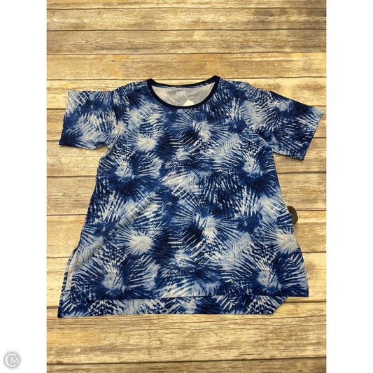 Athletic Top Short Sleeve By Lands End In Blue, Size: S