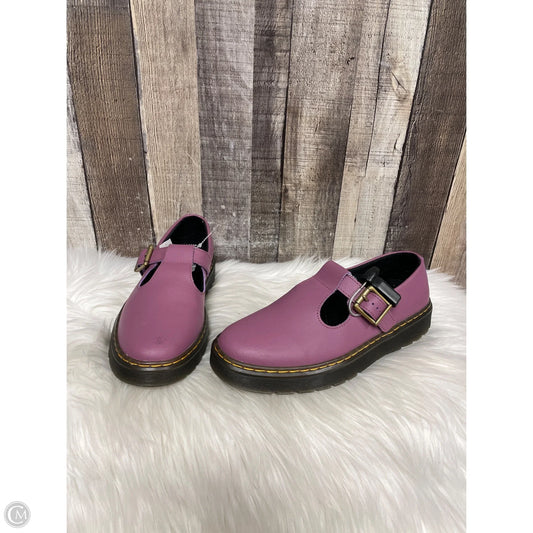 Shoes Flats By Dr Martens In Purple, Size: 8