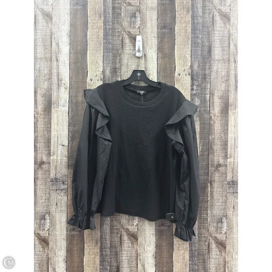 Top Long Sleeve By Cme In Black, Size: Xl