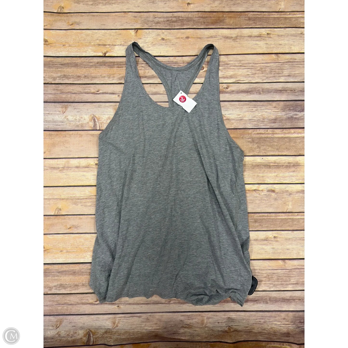 Athletic Tank Top By Lululemon In Grey, Size: L