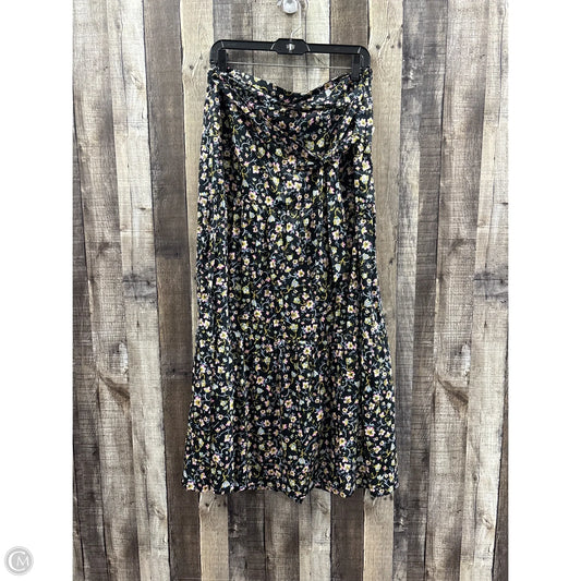 Skirt Maxi By Who What Wear In Floral Print, Size: L