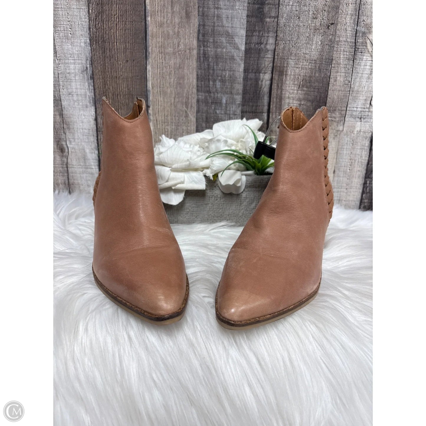 Boots Leather By Lucky Brand In Brown, Size: 7.5
