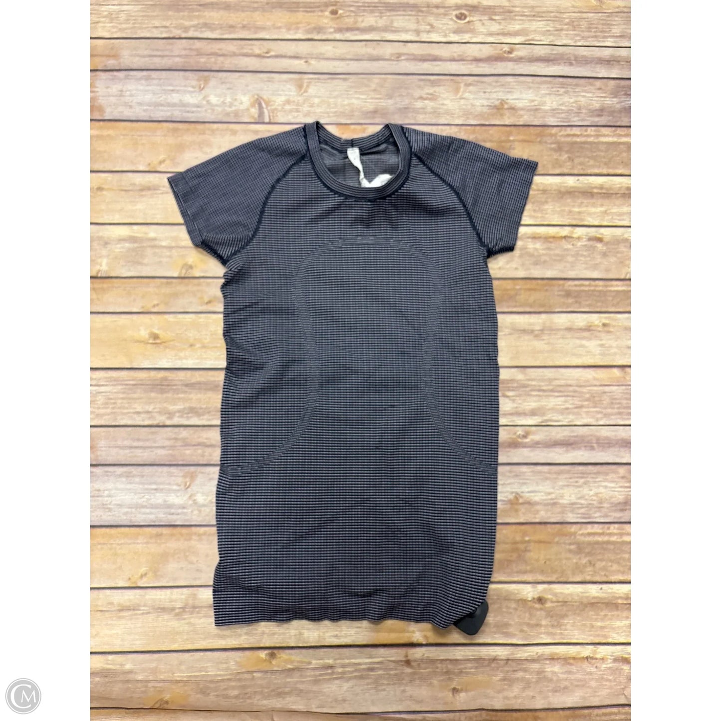 Athletic Top Short Sleeve By Lululemon In Blue, Size: 6