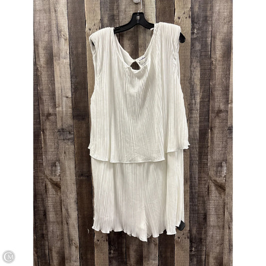 Dress Party Short By Arula In White, Size: 2x