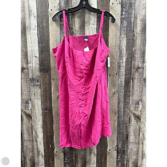 Dress Casual Short By Old Navy In Pink, Size: 2x