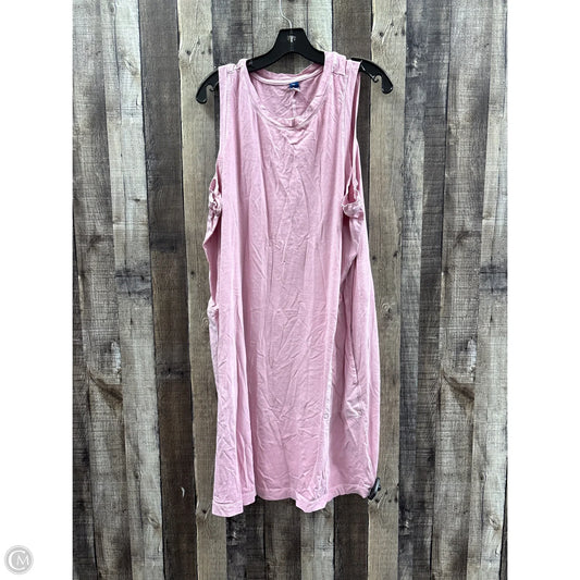 Dress Casual Short By Old Navy In Pink, Size: 3x
