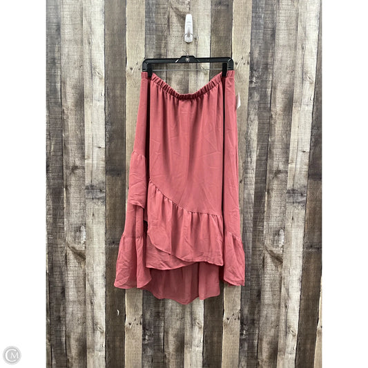 Skirt Maxi By A New Day In Pink, Size: Xl