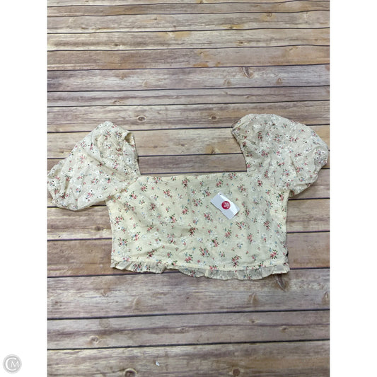 Top Short Sleeve By Altard State In Yellow, Size: M
