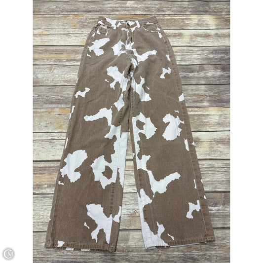 Jeans Straight By 12th Tribe In Brown, Size: 4