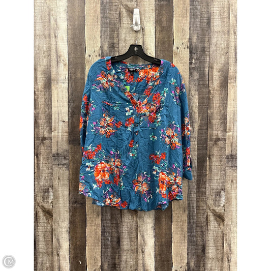 Top Short Sleeve By Torrid In Blue, Size: 3x
