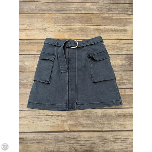 Skirt Mini & Short By Skies Are Blue In Blue Denim, Size: S