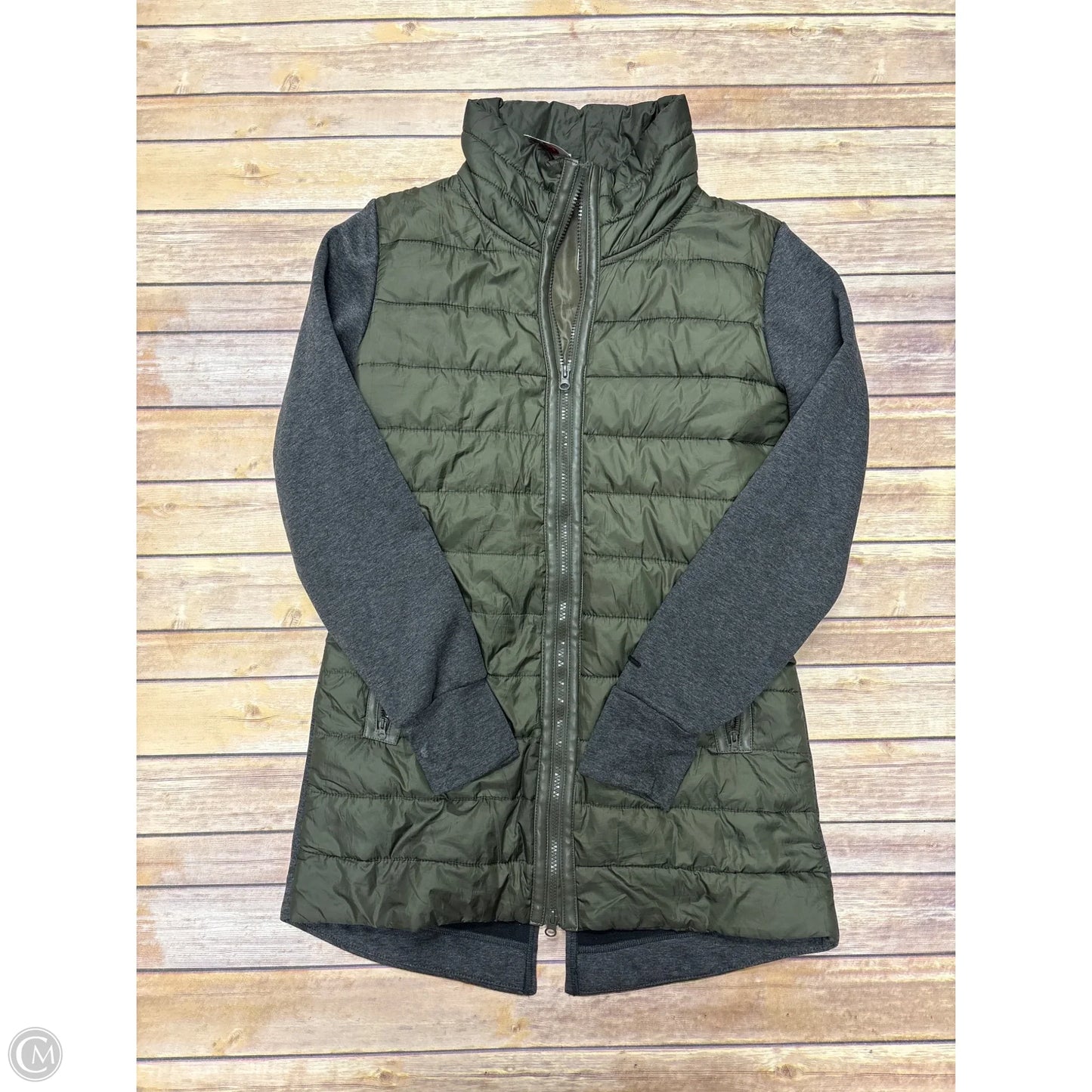 Jacket Puffer & Quilted By Mondetta In Green, Size: M
