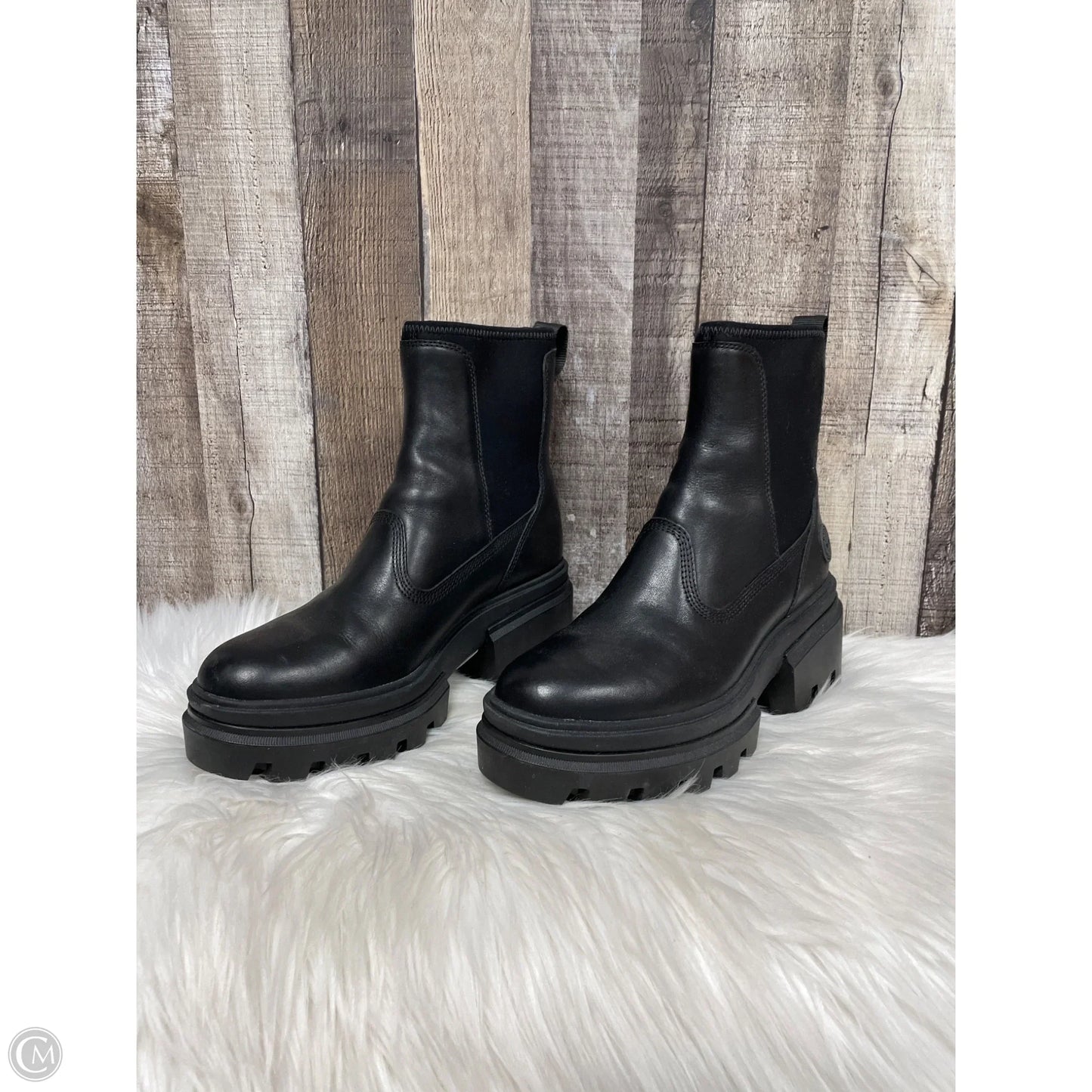 Boots Ankle Heels By Timberland In Black, Size: 7.5