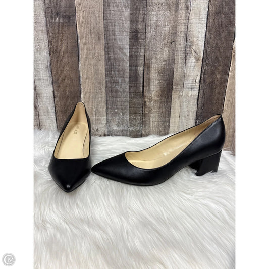 Sandals Heels Block By Nine West In Black, Size: 9.5
