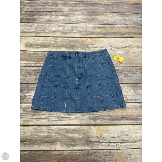 Skirt Mini & Short By Forever 21 In Blue Denim, Size: S