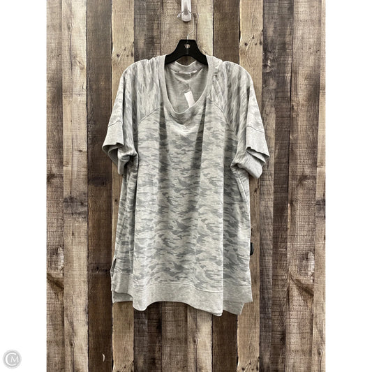 Top Short Sleeve By Jane And Delancey In Camouflage Print, Size: 2x