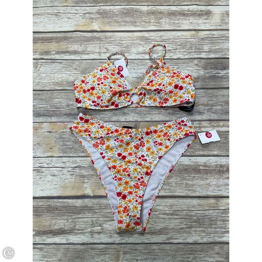 Swimsuit 2pc By Cmf In Floral Print, Size: L