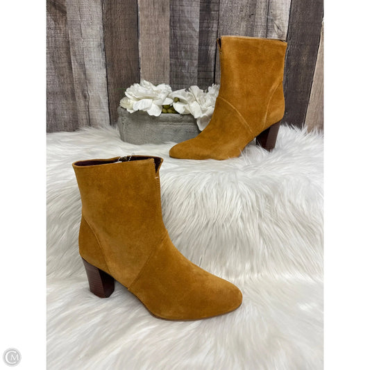 Boots Ankle Heels By Franco Sarto In Brown, Size: 8