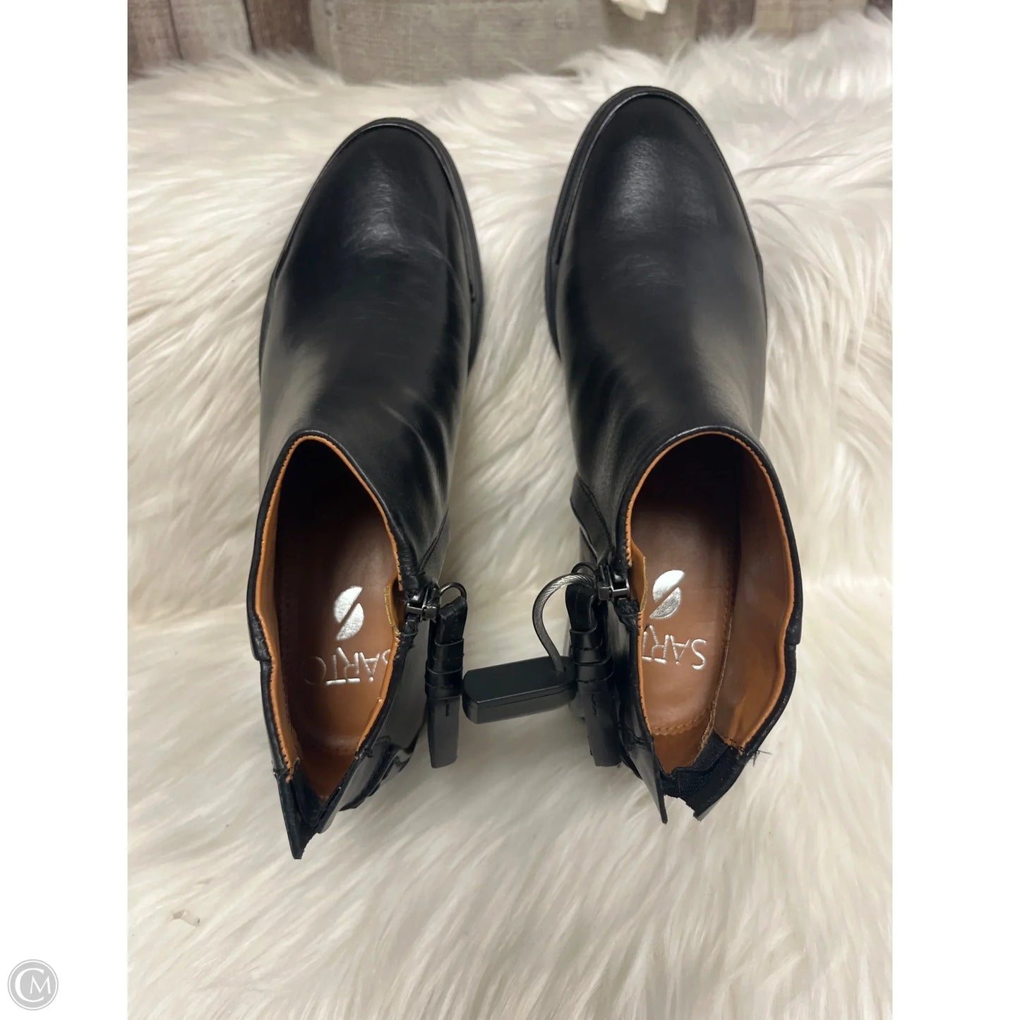 Boots Ankle Flats By Franco Sarto In Black, Size: 5.5