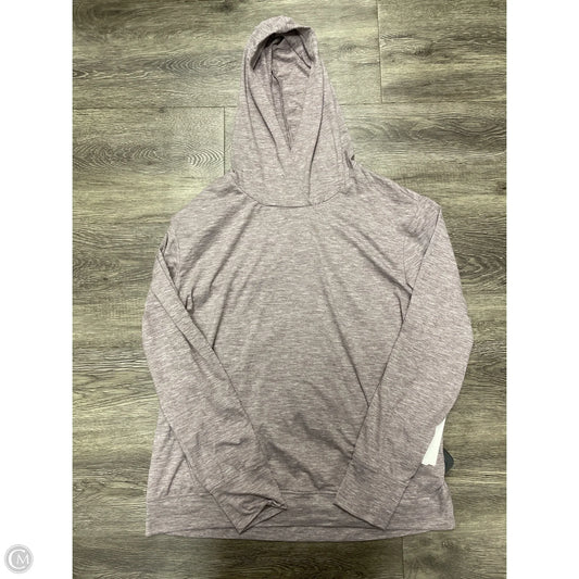 Athletic Top Long Sleeve Collar By Rbx In Purple, Size: L