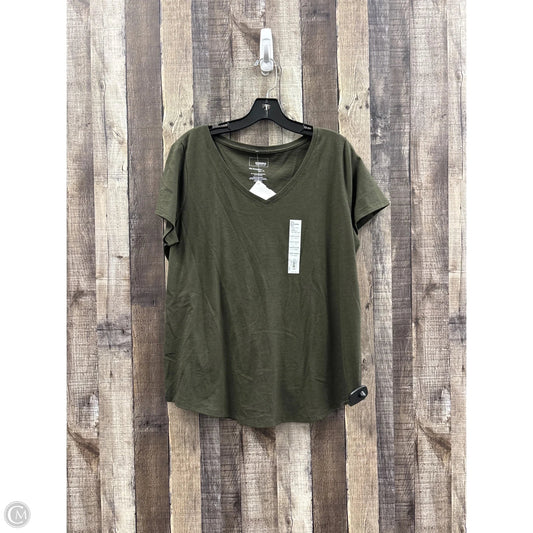Top Short Sleeve Basic By Sonoma In Green, Size: L
