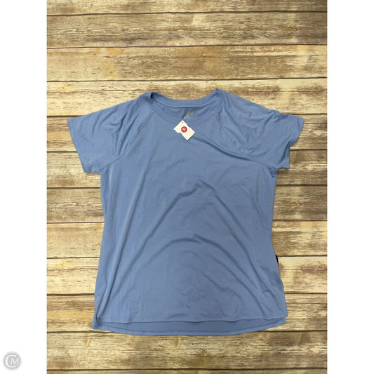 Athletic Top Short Sleeve By Tek Gear In Blue, Size: Xl