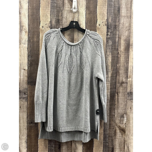 Sweater By Chaps In Grey, Size: 2x