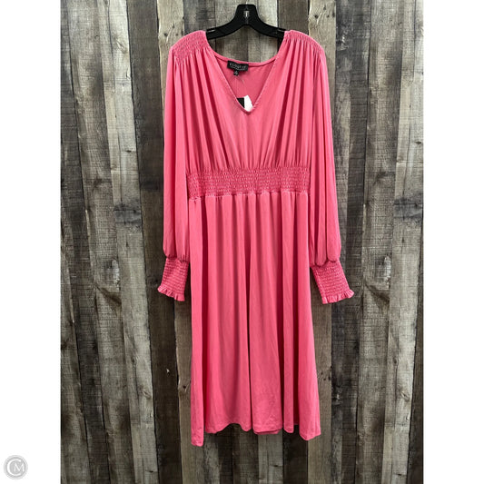 Dress Casual Maxi By Eloquii In Pink, Size: Xl