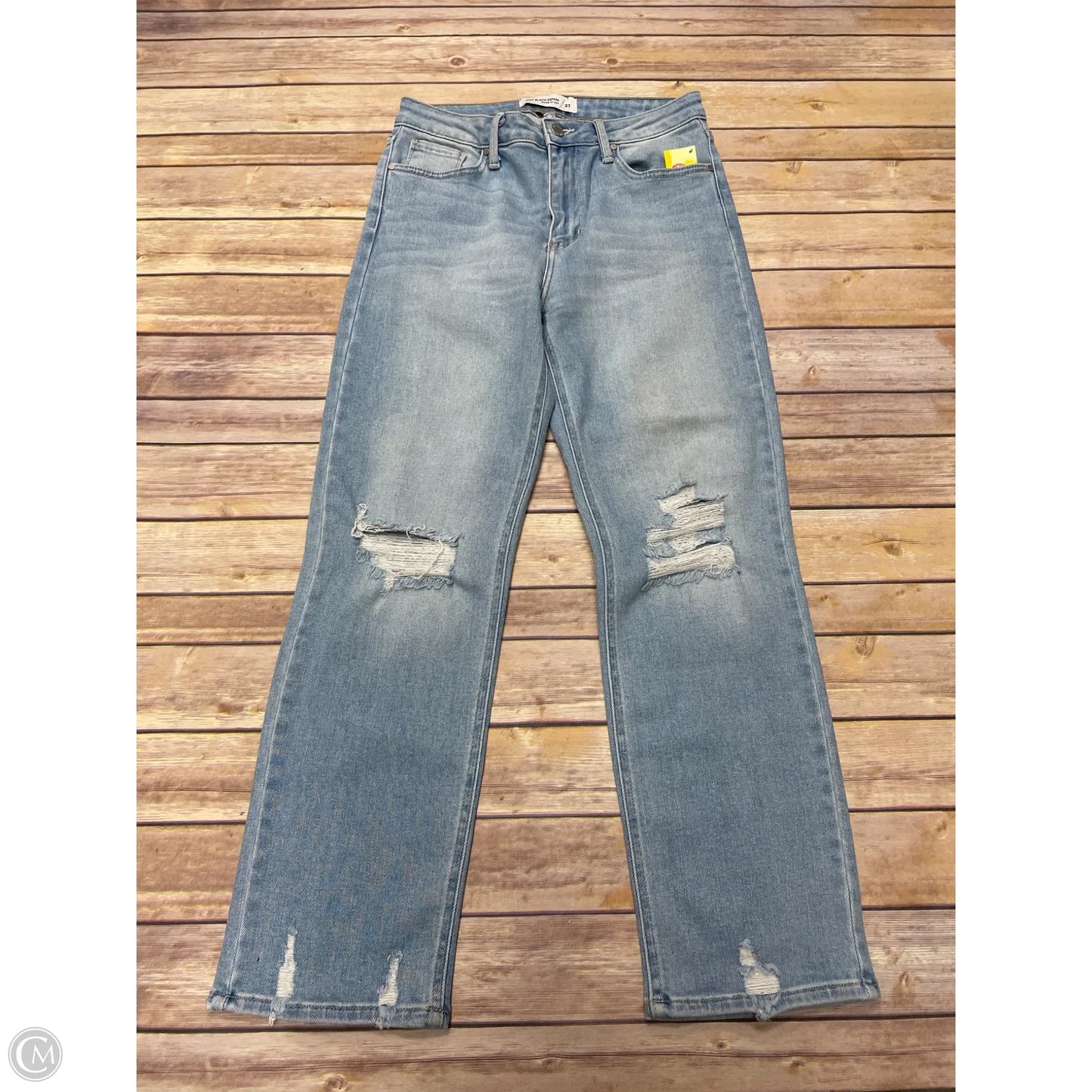 Jeans Straight By Just Black In Blue Denim, Size: 4
