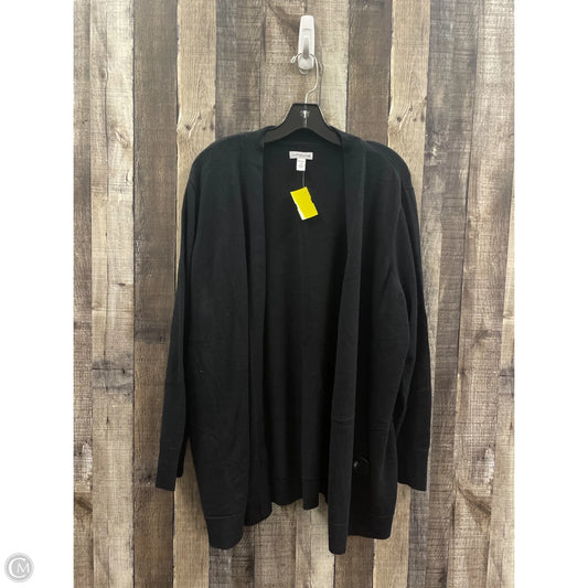 Sweater Cardigan By Croft And Barrow In Black, Size: 3x