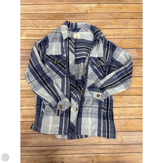 Jacket Shirt By Aerie In Plaid Pattern, Size: M