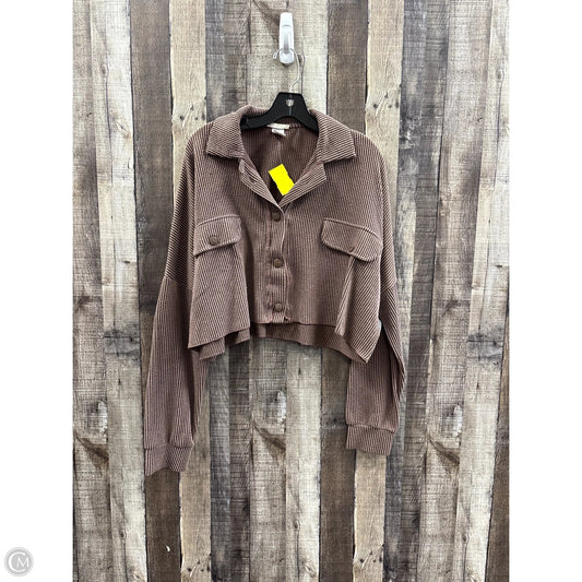 Top Long Sleeve By Altard State In Brown, Size: S